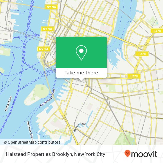 Halstead Properties Brooklyn map