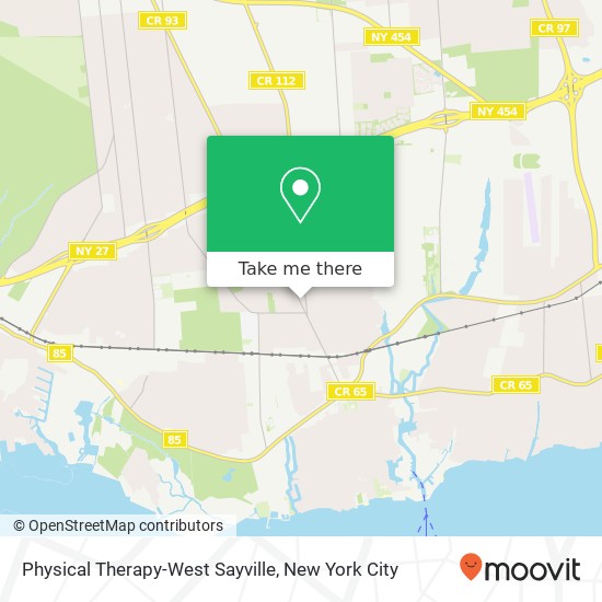 Physical Therapy-West Sayville map