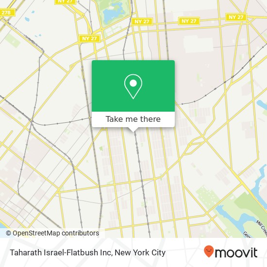 Mapa de Taharath Israel-Flatbush Inc