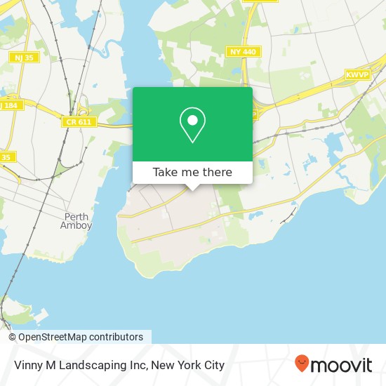 Mapa de Vinny M Landscaping Inc