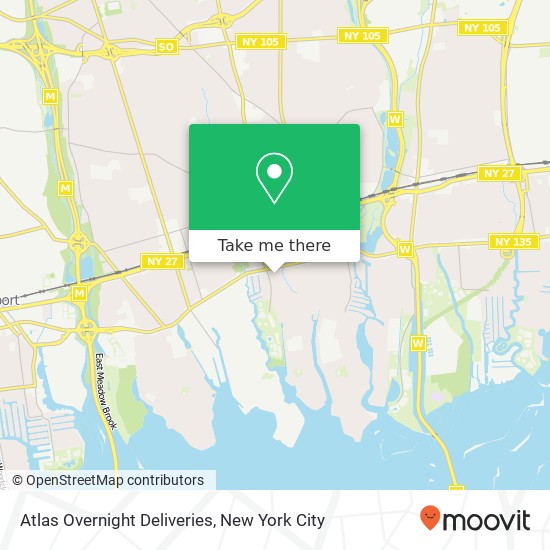 Atlas Overnight Deliveries map