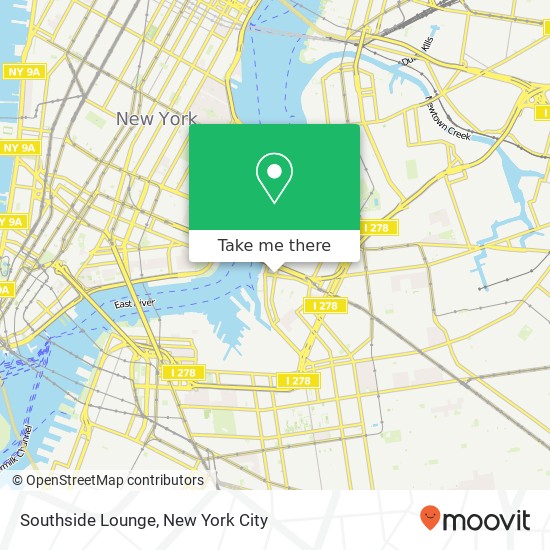 Mapa de Southside Lounge