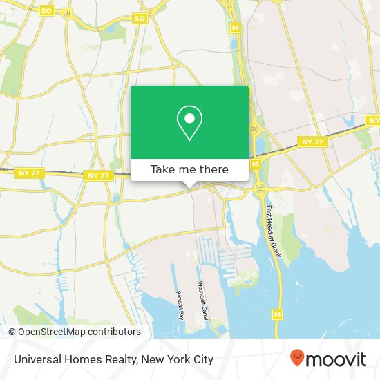 Universal Homes Realty map