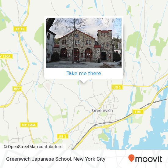 Mapa de Greenwich Japanese School