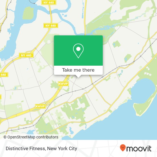 Mapa de Distinctive Fitness