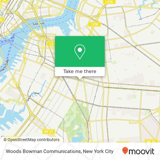Mapa de Woods Bowman Communications