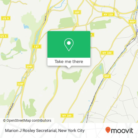 Marion J Rosley Secretarial map