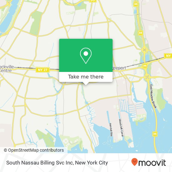Mapa de South Nassau Billing Svc Inc