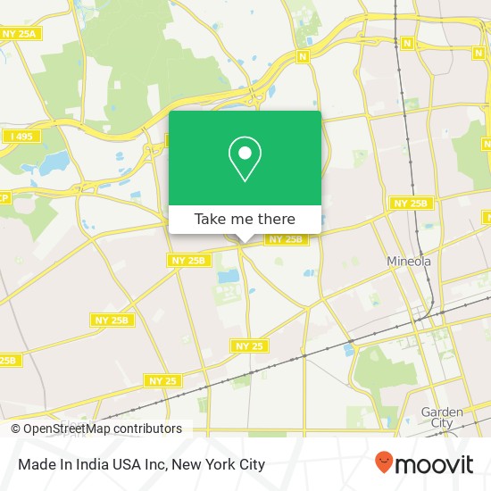 Made In India USA Inc map