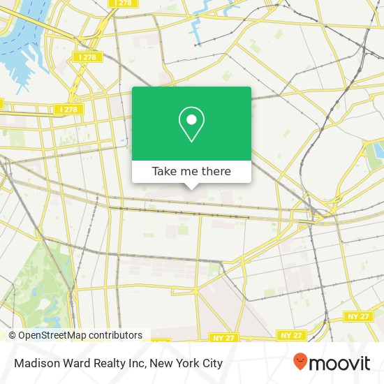 Madison Ward Realty Inc map