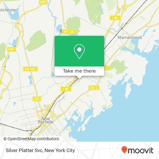 Silver Platter Svc map