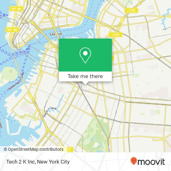 Mapa de Tech 2 K Inc