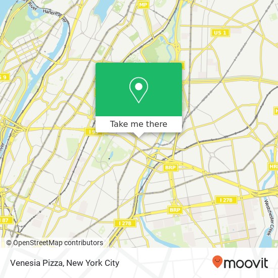 Mapa de Venesia Pizza