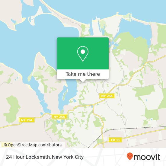 Mapa de 24 Hour Locksmith