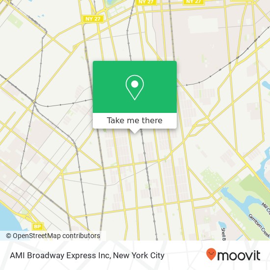 Mapa de AMI Broadway Express Inc
