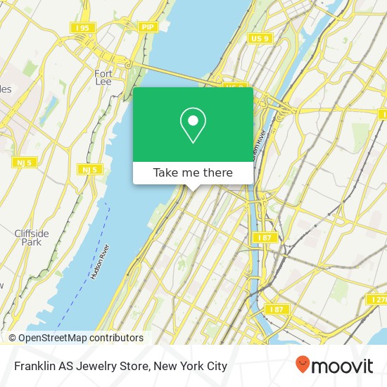 Franklin AS Jewelry Store map