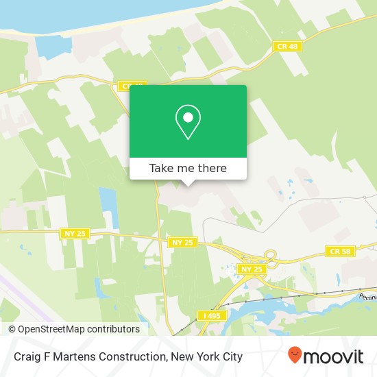 Craig F Martens Construction map