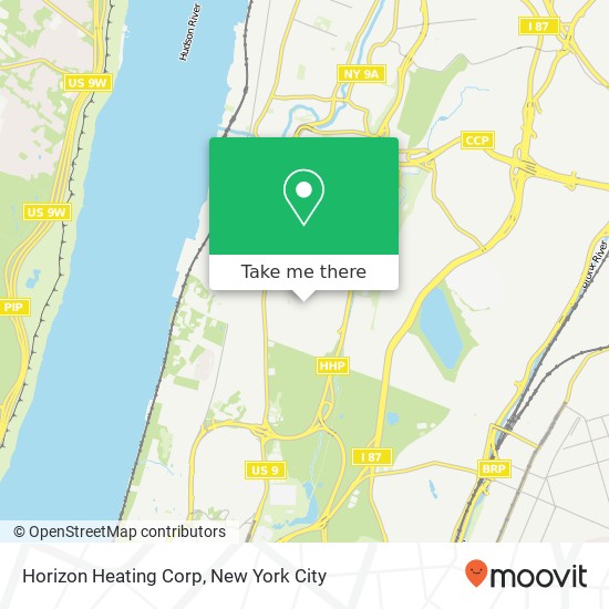Mapa de Horizon Heating Corp
