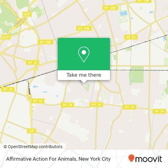 Mapa de Affirmative Action For Animals