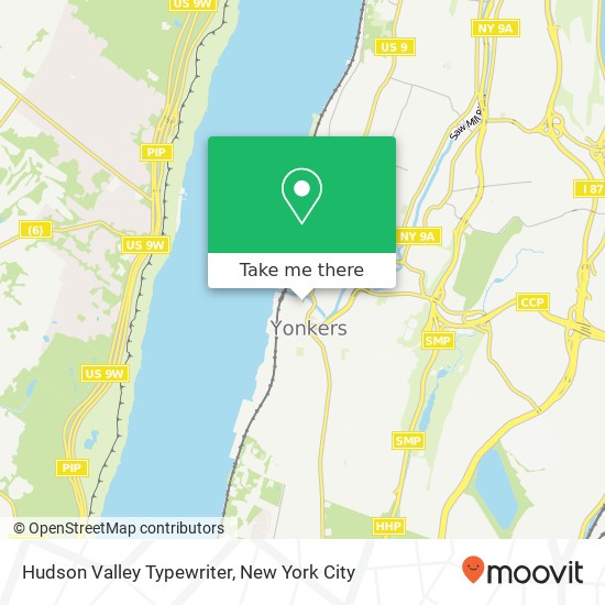 Mapa de Hudson Valley Typewriter