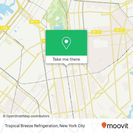 Tropical Breeze Refrigeration map