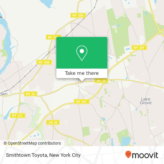 Mapa de Smithtown Toyota