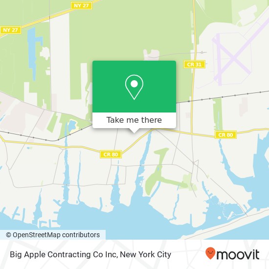 Big Apple Contracting Co Inc map