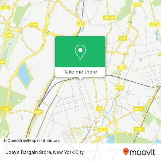 Mapa de Joey's Bargain Store