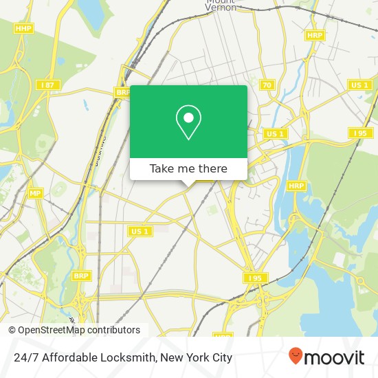 24/7 Affordable Locksmith map