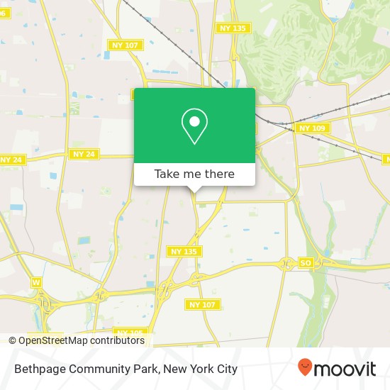 Bethpage Community Park map