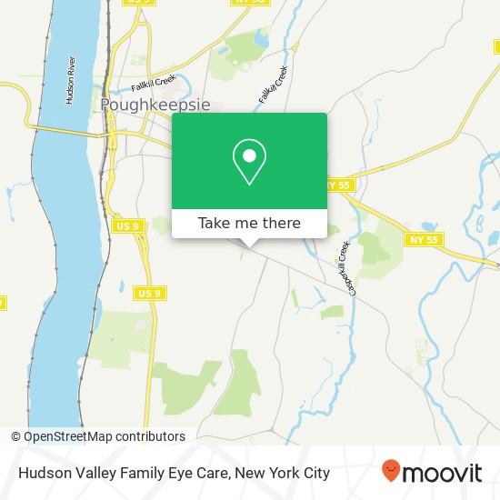 Hudson Valley Family Eye Care map