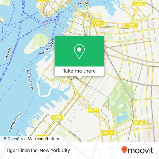 Mapa de Tiger Linen Inc