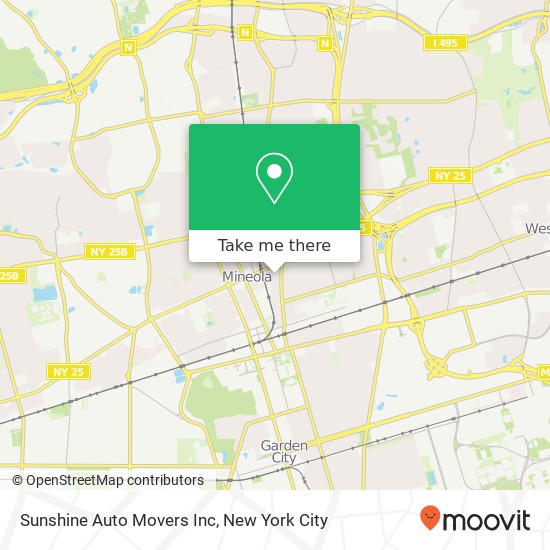 Mapa de Sunshine Auto Movers Inc