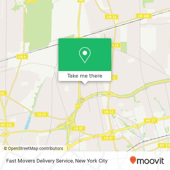 Mapa de Fast Movers Delivery Service