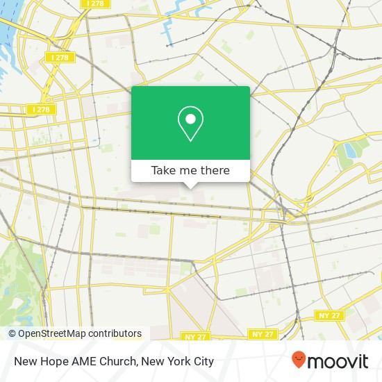 New Hope AME Church map