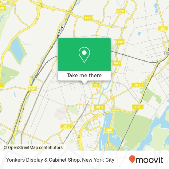 Yonkers Display & Cabinet Shop map