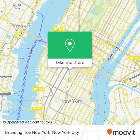 Mapa de Branding Iron New York