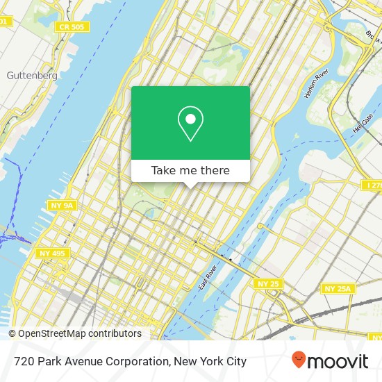 720 Park Avenue Corporation map