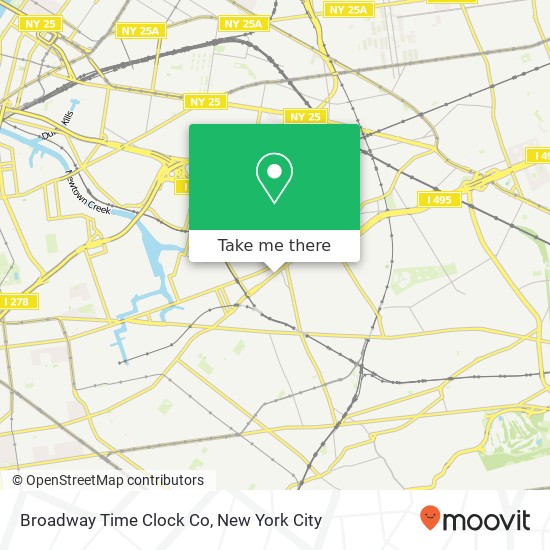 Mapa de Broadway Time Clock Co