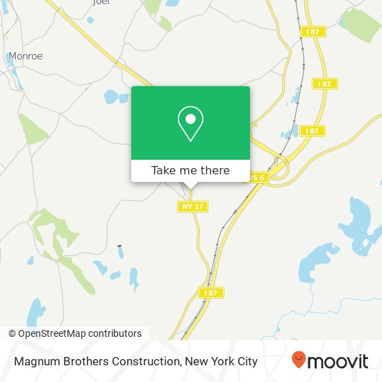 Magnum Brothers Construction map