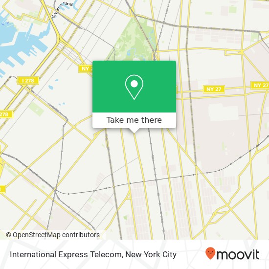 International Express Telecom map