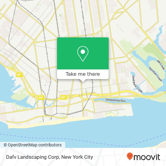 Dafv Landscaping Corp map