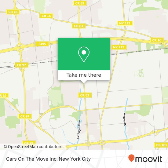 Cars On The Move Inc map
