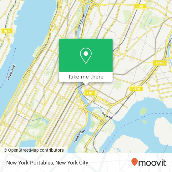 New York Portables map