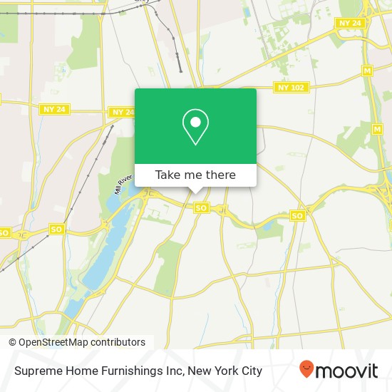 Supreme Home Furnishings Inc map