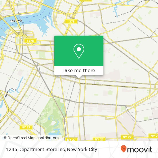 Mapa de 1245 Department Store Inc