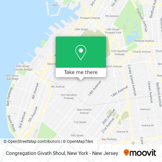 Congregation Givath Shoul map