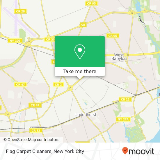 Flag Carpet Cleaners map