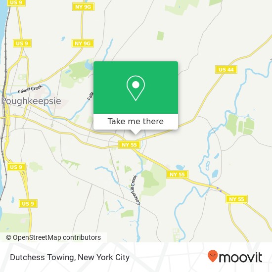 Mapa de Dutchess Towing