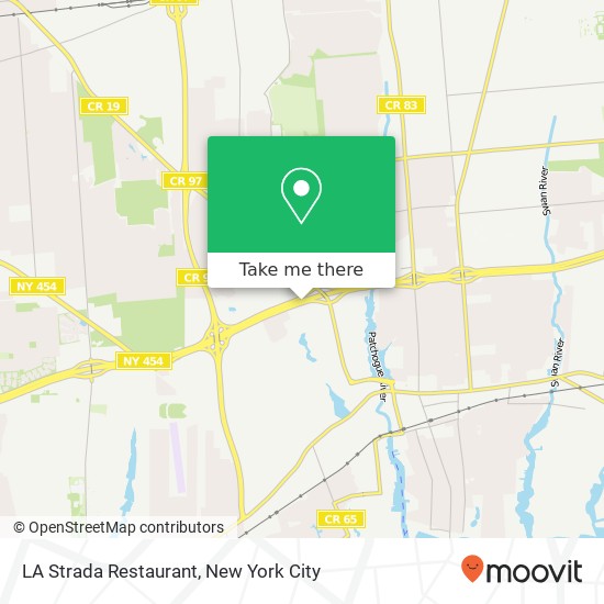 Mapa de LA Strada Restaurant